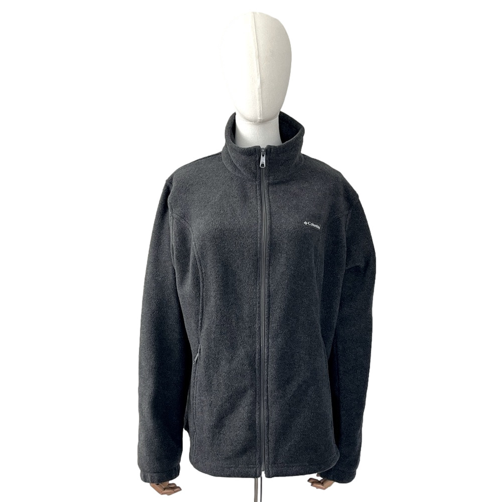 Columbia Mount Cannon Fleece Jacket Full Zip Gray XL NWT - Picture 3 of 13